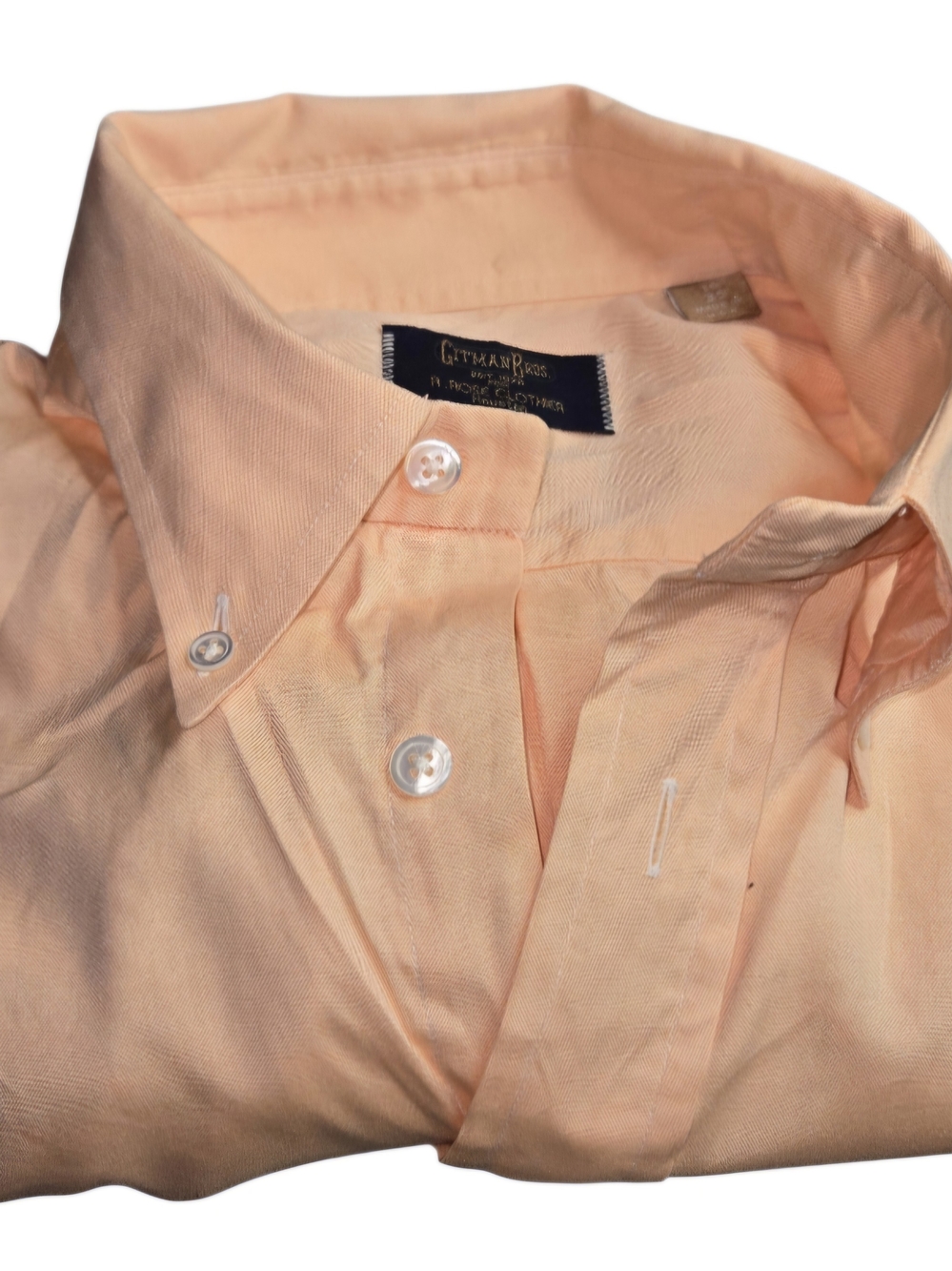 Gitman Brothers Peach Button-Down Dress Shirt